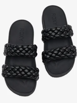 Roxy Slippers*Slippy Braided - Sandalen Voor Dames Black