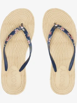 Roxy Slippers*South Beach - Sandalen Voor Dames Dc Navy