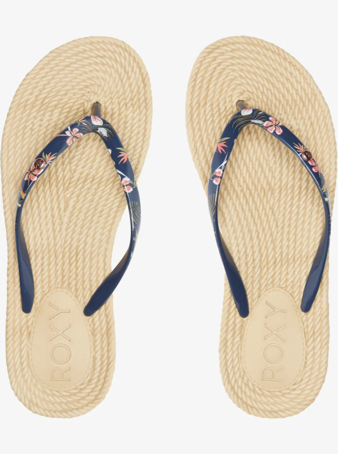 Roxy Slippers*South Beach - Sandalen Voor Dames Dc Navy