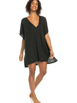Roxy Badkleding*Stand For Love - Bedekkende Poncho Voor Dames Anthracite