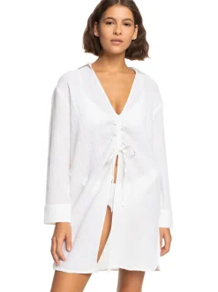 Roxy Badkleding*Sun And Limonade - Bloes-Jurk Voor Dames Bright White