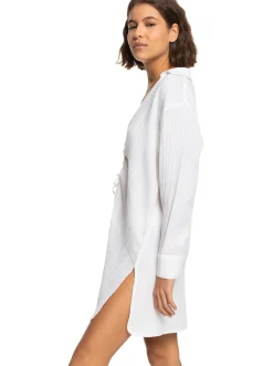 Roxy Badkleding*Sun And Limonade - Bloes-Jurk Voor Dames Bright White