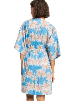 Roxy Badkleding*Sunny Moments - Bedekkende Kimono Voor Dames Azure Blue Palm Island