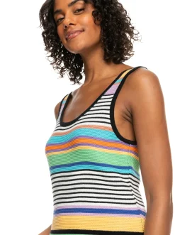 Roxy Jurken*Sunshine Bouquet - Halflange Jurk Met Bandjes Voor Dames Anthracite Good Vibration