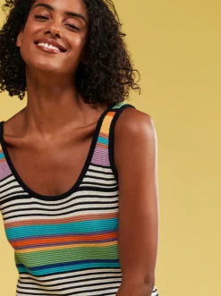 Roxy Jurken*Sunshine Bouquet - Halflange Jurk Met Bandjes Voor Dames Anthracite Good Vibration