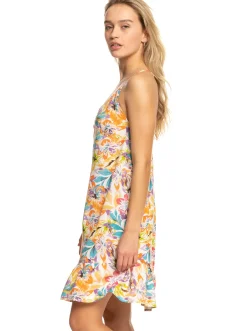 Roxy Jurken*Sunshine Lover - Strappy Jurk Voor Dames Snow White Pualani Combo