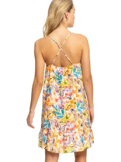 Roxy Jurken*Sunshine Lover - Strappy Jurk Voor Dames Snow White Pualani Combo
