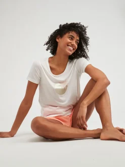 Roxy Shorts*Surf Stoked - Short Van Joggingstof Voor Dames Papaya Punch