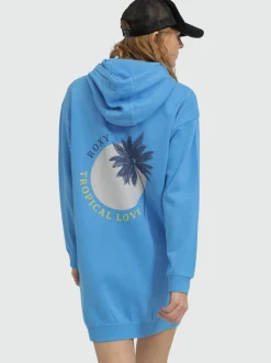 Roxy Truien & Cardigans*Surfing - Oversized Sweaterjurk Voor Dames Azure Blue