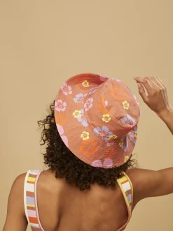 Roxy Hoeden & Petten*Surf.Kind.Kate. - Bucket Hat For Women Sunburn Positivity Paradise