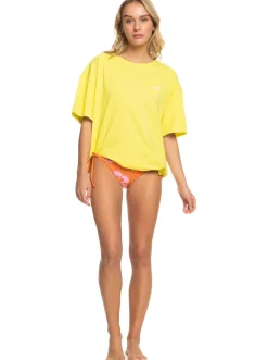 Roxy T-Shirts & Tops*Surf.Kind.Kate. - Oversized T-Shirt For Women Yellow Plum