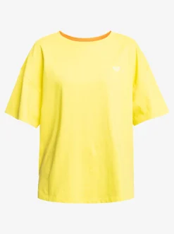 Roxy T-Shirts & Tops*Surf.Kind.Kate. - Oversized T-Shirt For Women Yellow Plum