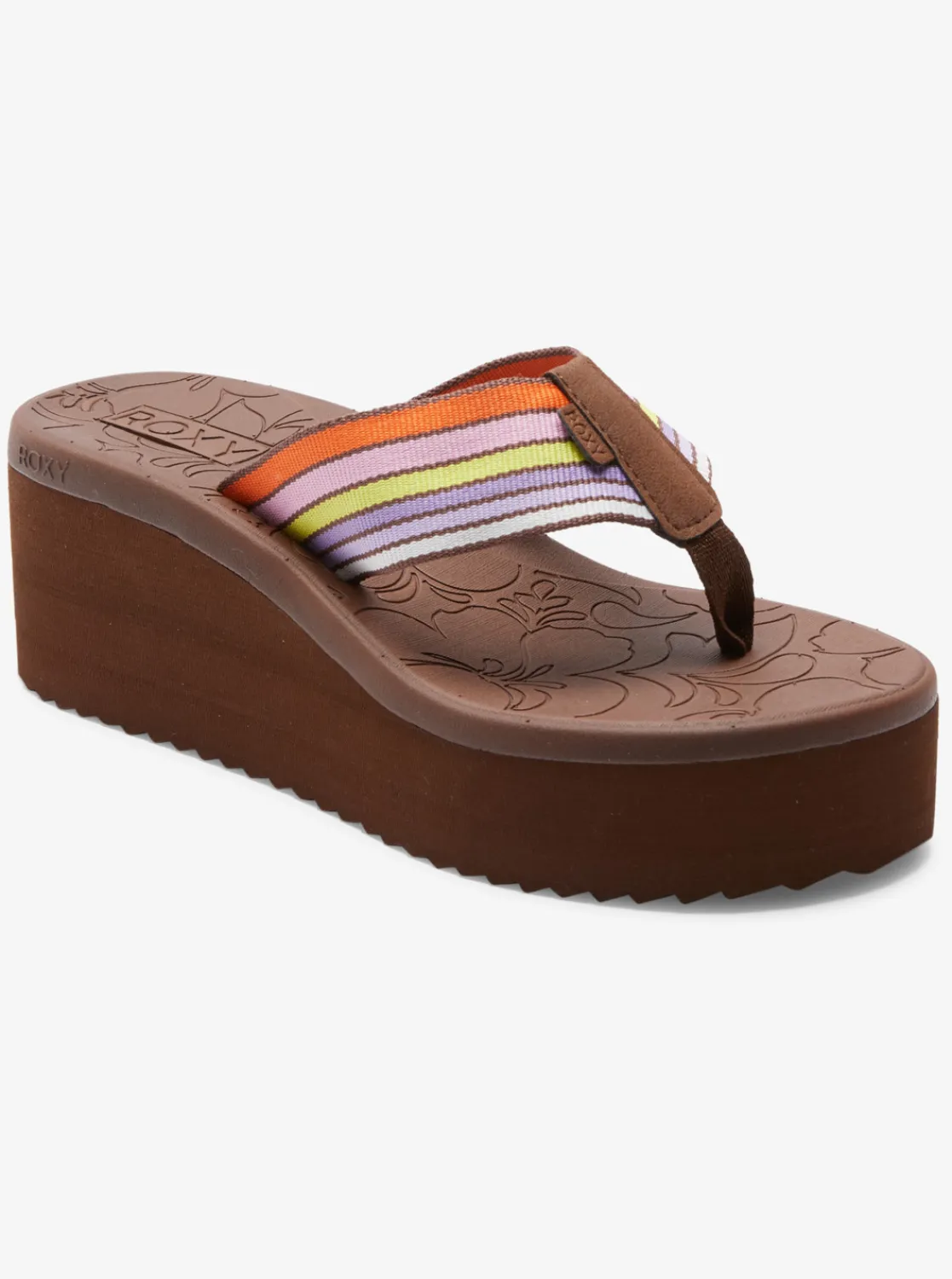 Roxy Slippers*Surf.Kind.Kate. Kallie - Sandals For Women Brown