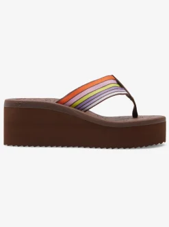 Roxy Slippers*Surf.Kind.Kate. Kallie - Sandals For Women Brown