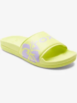 Roxy Slippers*Surf.Kind.Kate. Slippy - Sandals For Women Neon Yellow