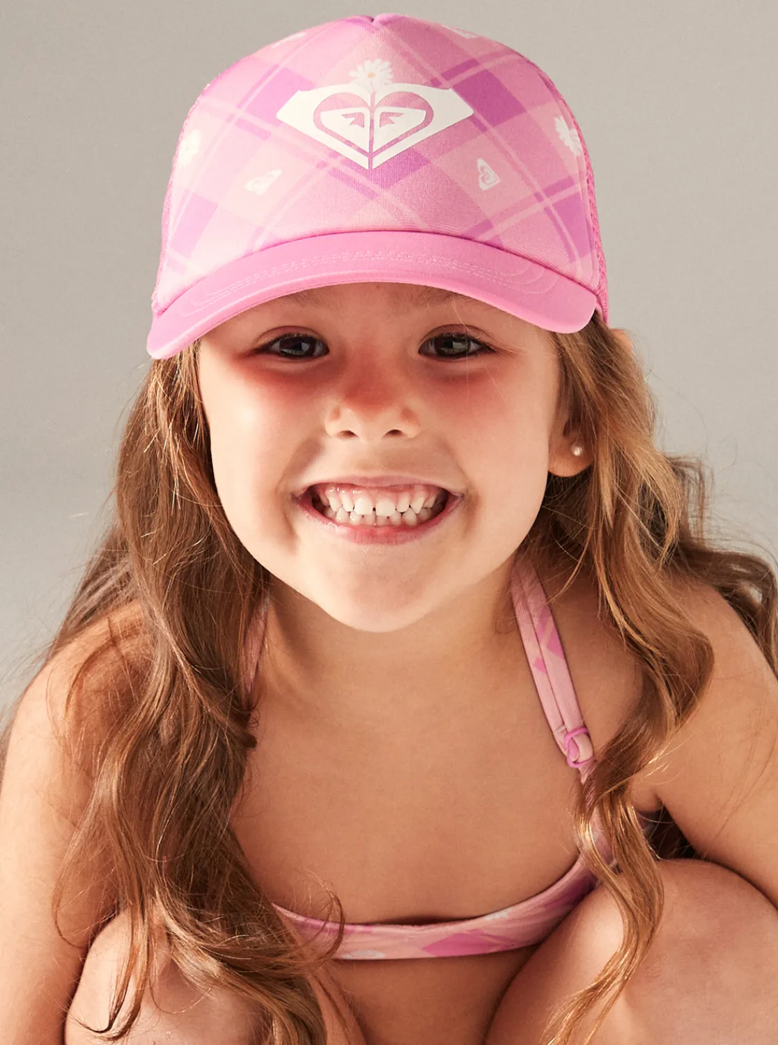 Roxy Accessoires*Sweet Emotion - Trucker Cap Voor Meisjes Cyclamen Playful Plaid