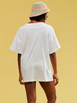 Roxy T-Shirts & Tops*Sweet Sunshine - Oversized T-Shirt Voor Dames Bright White