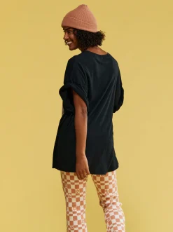 Roxy T-Shirts & Tops*Sweet Sunshine - Oversized T-Shirt Voor Dames Anthracite