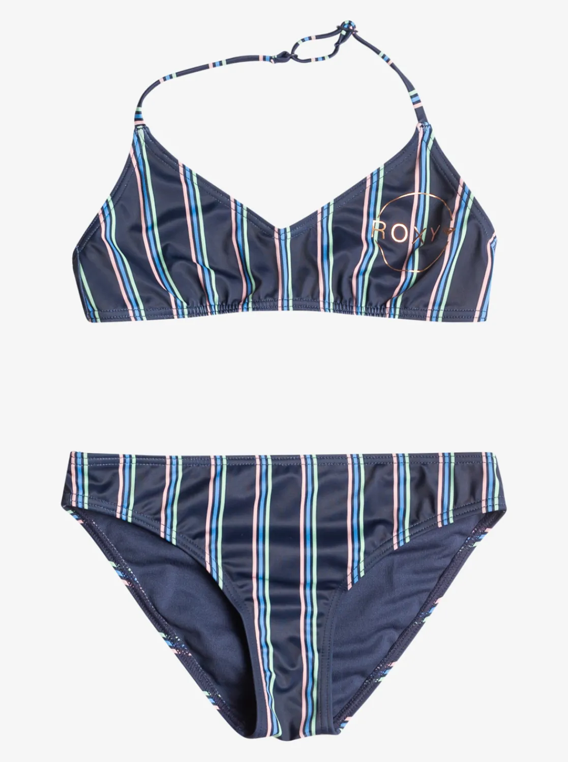 Roxy Swim*Swim For Days - Beha Bikiniset Voor Meisjes 6-16 Mood Indigo Horizon Line