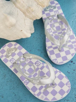 Roxy Schoenen*Tahiti - Sandalen Voor Meisjes White/Purple