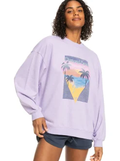 Roxy Sweatshirts & Hoodies*Take Your Place - Sweater Voor Dames Purple Rose