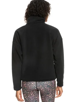 Roxy Sweatshirts & Hoodies*Tech - Fleece Met Korte Rits Voor Dames Anthracite