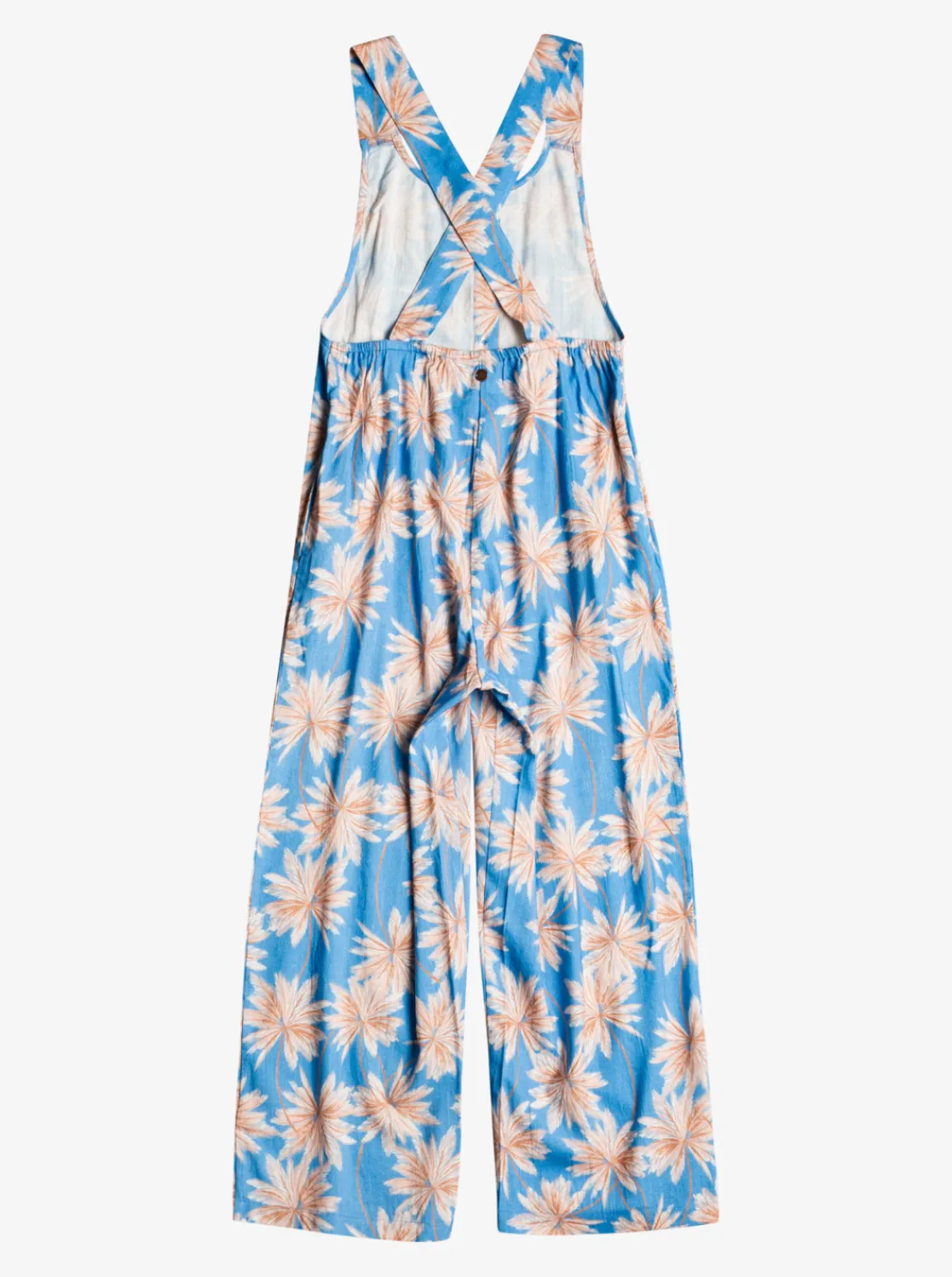 Roxy Jurken*The Great Escape - Jumpsuit Voor Meisjes 4-16 Azure Blue Palm Island Rg