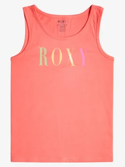 Roxy T-Shirts & Blouses*There Is Life - Vest Top Voor Meisjes 4-16 Sun Kissed Coral
