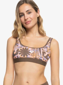 Roxy Bikini Tops*Throw Back - Bra Bikini Top For Women Rain Drum Fibi