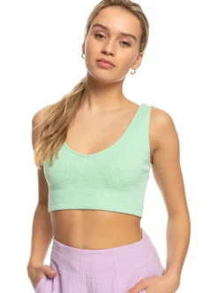 Roxy T-Shirts & Tops*Time To Move - Ribgebreide Strappy Top Voor Dames Absinthe Green