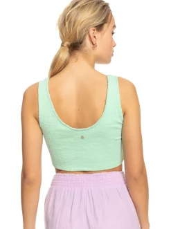 Roxy T-Shirts & Tops*Time To Move - Ribgebreide Strappy Top Voor Dames Absinthe Green