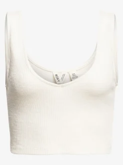 Roxy T-Shirts & Tops*Time To Move - Ribgebreide Strappy Top Voor Dames Snow White