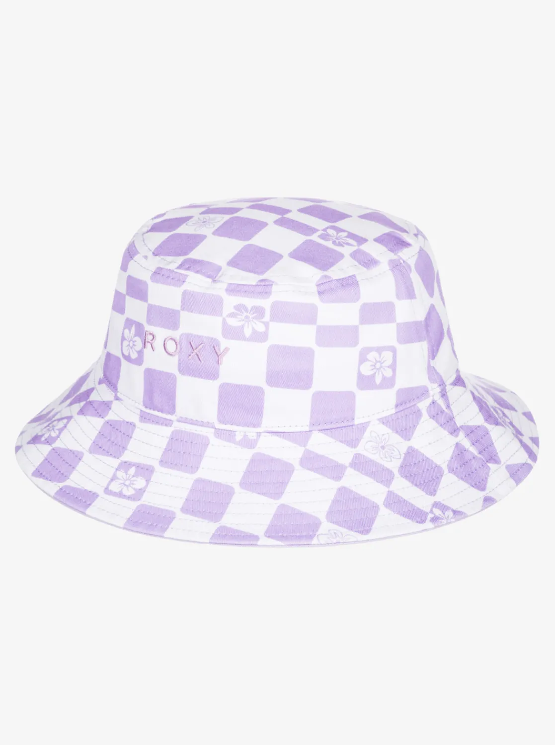 Roxy Accessoires*Tiny Honey - Bucket Hoed Voor Meisjes Purple Rose Flower Box