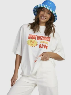 Roxy T-Shirts & Tops*Tommy C - Oversized T-Shirt Voor Dames Blanc De Blanc