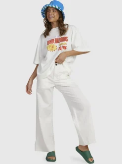 Roxy T-Shirts & Tops*Tommy C - Oversized T-Shirt Voor Dames Blanc De Blanc