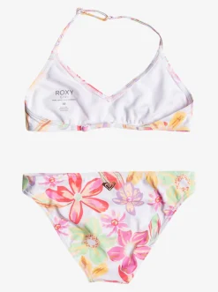 Roxy Swim*Tropical Time - Triangel Bikiniset Voor Meisjes 7-16 Bright White Bayside Blooms