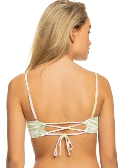 Roxy Bikini Tops*Tropics Hype - Bandeau Bikini Top For Women Ambroisia Swirl Swim
