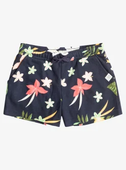 Roxy Jeans & Broeken*Twenty Five Miles - Short Van Joggingstof Voor Meisjes 4-16 Mood Indigo Alma Apparel