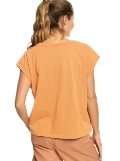 Roxy T-Shirts & Tops*Unite The Wave - Boxy T-Shirt Voor Dames Mock Orange