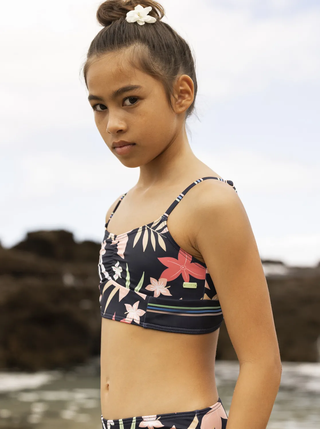 Roxy Swim*Vacay For Life - Crop Bikiniset Voor Meisjes 7-16 Mood Indigo Alma Swim