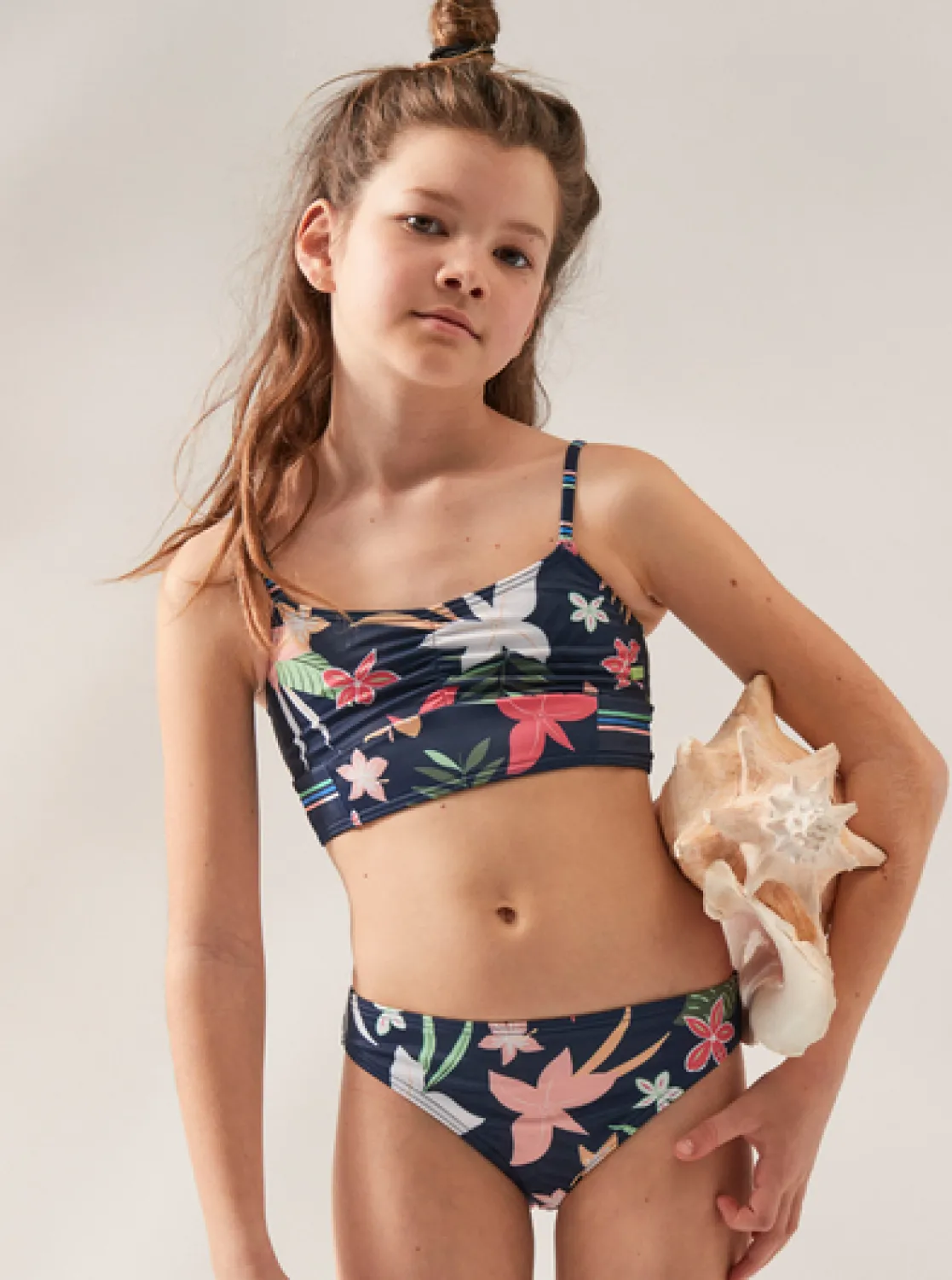 Roxy Swim*Vacay For Life - Crop Bikiniset Voor Meisjes 7-16 Mood Indigo Alma Swim