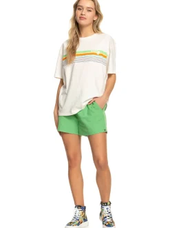 Roxy T-Shirts & Tops*Vibrations Beach - T-Shirt Voor Dames Snow White