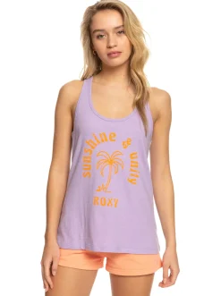 Roxy T-Shirts & Tops*View On The Sea - Top Met Racerback Voor Dames Purple Rose