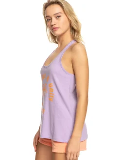 Roxy T-Shirts & Tops*View On The Sea - Top Met Racerback Voor Dames Purple Rose