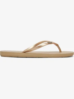 Roxy Slippers*Viva - Sandalen Voor Dames Metallic Gold