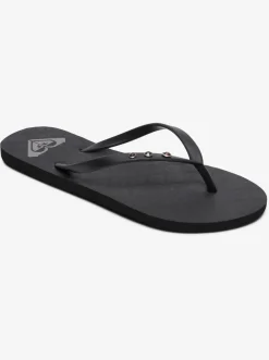 Roxy Slippers*Viva Glitz - Sandalen Voor Dames Black