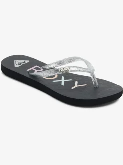Roxy Schoenen*Viva Sparkle - Sandalen Voor Meisjes Black/Met Silver