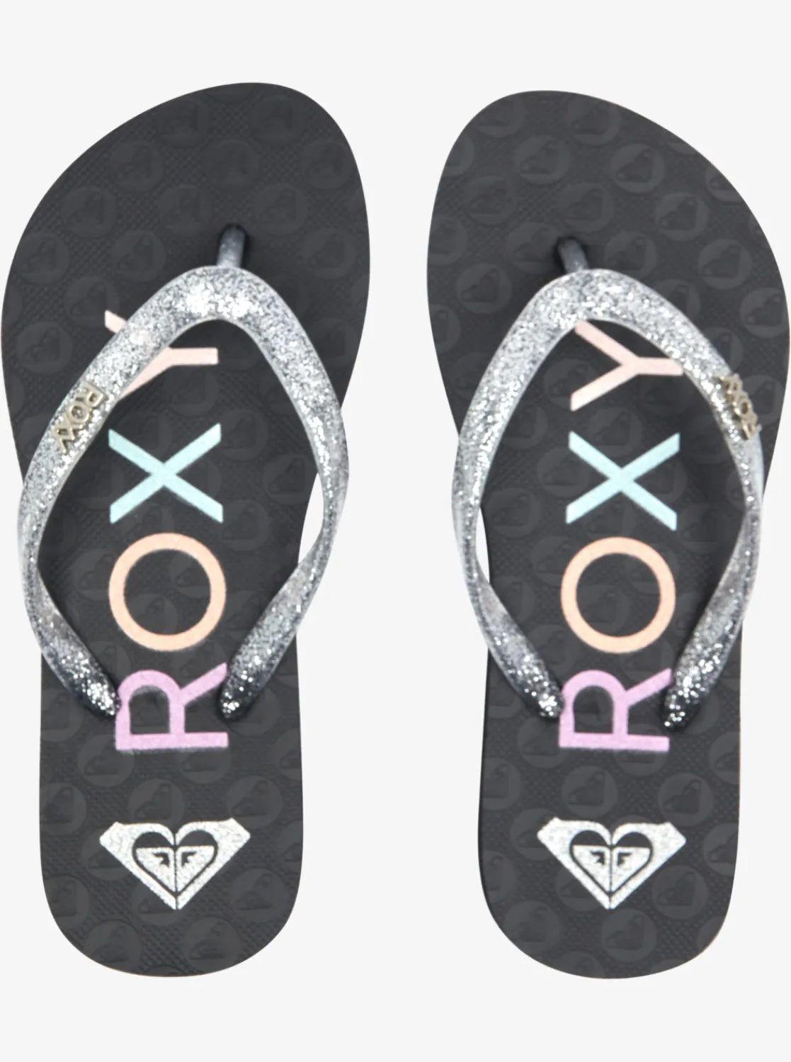Roxy Schoenen*Viva Sparkle - Sandalen Voor Meisjes Black/Met Silver