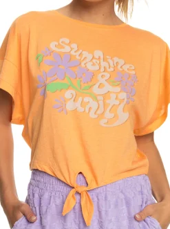 Roxy T-Shirts & Tops*We Go To The Sea - Kort T-Shirt Voor Dames Mock Orange