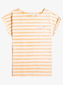 Roxy T-Shirts & Blouses*Where I Belong - T-Shirt Voor Meisjes 4-16 Mock Orange Line Up Horizontal
